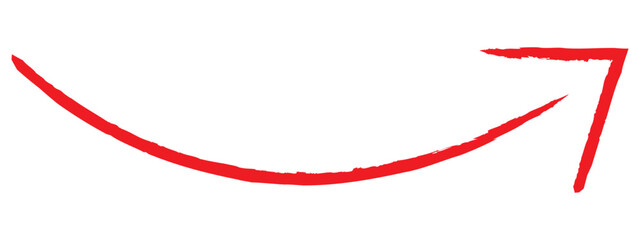 brush painted arrow icon on white background - vector illustration