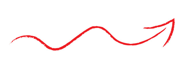 brush painted arrow icon on white background - vector illustration