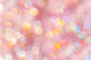 pink Bokeh Lights as Soft Pastel Background, Abstract bokeh background, natural flare from lights, ...
