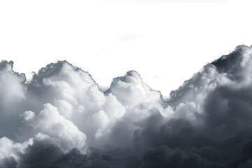 Ultra realistic clouds on a transparent  background - 790646812