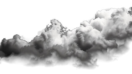 Ultra realistic clouds on a transparent  background - 790646828