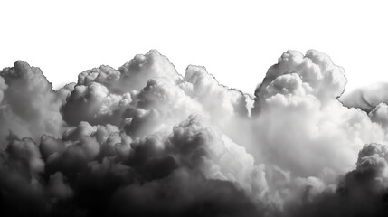 Ultra realistic clouds on a transparent  background - 790646850