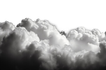 Ultra realistic clouds on a transparent  background - 790646867