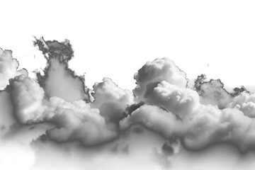 Ultra realistic clouds on a transparent  background - 790646899