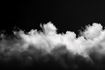 Realistic clouds on a dark background. - 790647015