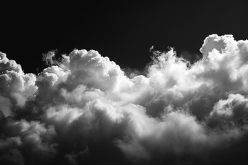 Realistic clouds on a dark background. - 790647016