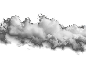 Ultra realistic clouds on a transparent  background - 790647017