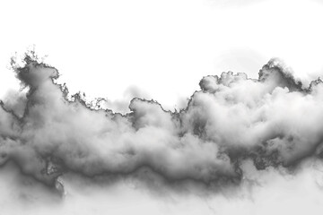 Ultra realistic clouds on a transparent  background - 790647019
