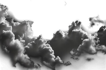 Ultra realistic clouds on a transparent  background - 790647033