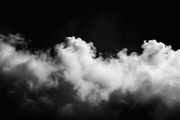 Realistic clouds on a dark background. - 790647049
