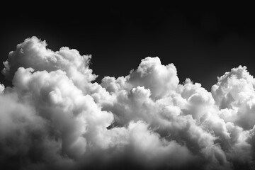 Realistic clouds on a dark background. - 790647075