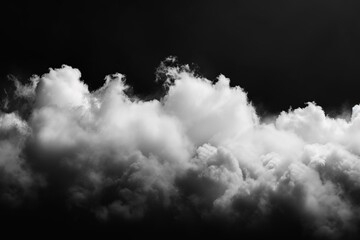 Realistic clouds on a dark background. - 790647085