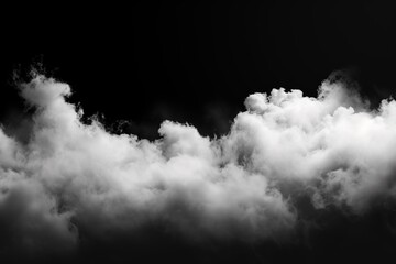 Realistic clouds on a dark background. - 790647096