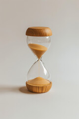 Naklejka premium Isolated hourglass on a white background