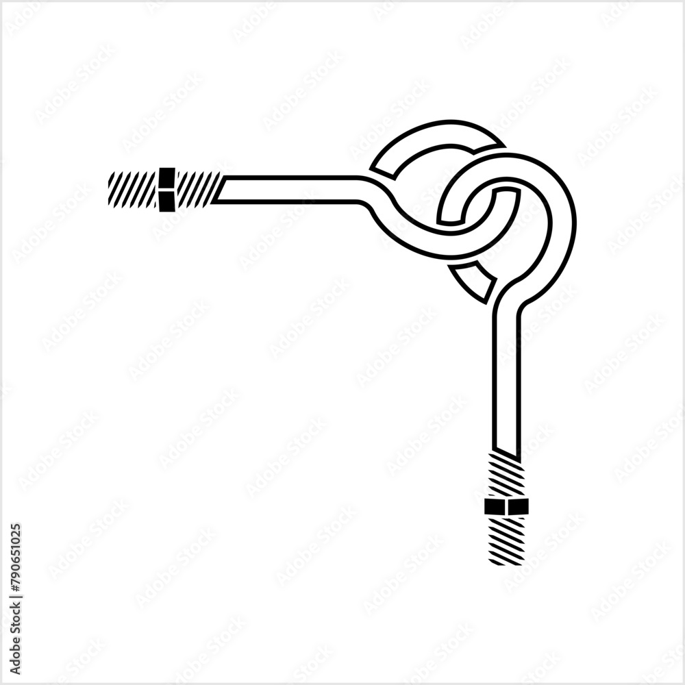 Wall mural eye bolt icon m_2112003