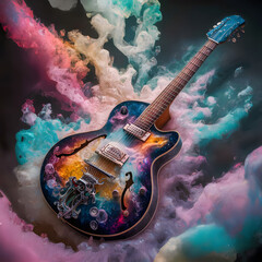 Guitar made from nebula