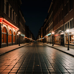 Fototapeta na wymiar street in the night