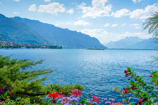 View at beautiful Montreux, Switzerland