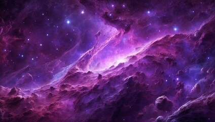Obraz na płótnie Canvas Stunning purple nebula background