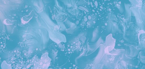 fluid art background. Abstract watercolor background design. Blue liquid. 