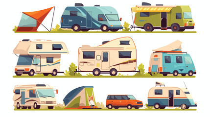 Camper cars holiday caravans vans trailers summer m