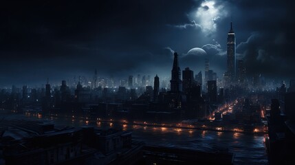 view of the city