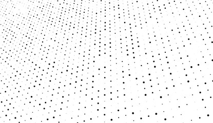 Black and white dotted halftone background. Grunge real organic vintage halftone vector ink print background
