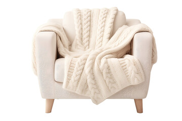 Textured knit design adds a touch of style to your living space.