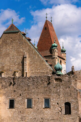 Fototapeta na wymiar Closeup of a medieval castle
