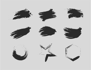 Set of grunge for background