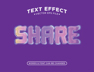 Editable vector text effect