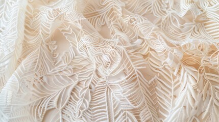 Ivory Lace Herringbone Pattern Background for Feminine Designs.