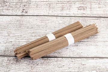 Asian aw soba bukwheat noodle