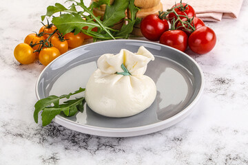 Creamy Italian traditional Burrata cheese