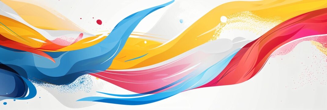 Jeux olympiques, fond blanc et color&eacute;, illustration graphique, ia g&eacute;n&eacute;rative