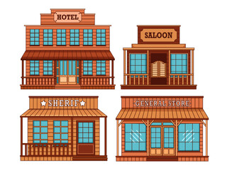 Illustrations of old western buildings, from grand hotels and saloons to sheriff's offices and old general stores. 
These works of art capture the essence of frontier life and the Wild West. 