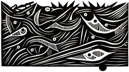 black and white mask