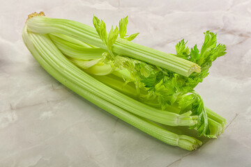 Vegan cuisine - raw celery stem