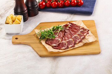 Italian pork sausage - prosciutto crudo