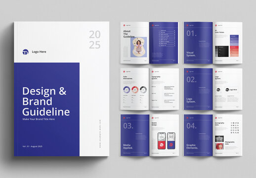 Brand Guidelines Template Design Layout