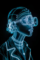 3d rendered illustration of face and mouth