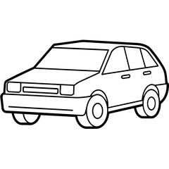 car isolated on white