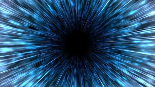 Black hole that sucks up stars and warps them to another part of the universe, Abstract blue space backdrop with swirling energy and light for a modern design