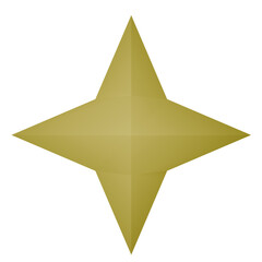 gold star 3D png