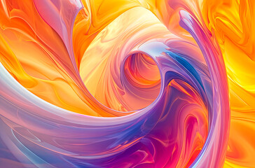 Obraz premium Colorful Swirl in Motion