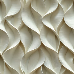 seamless pattern, wallpaper, print, 3D, volumetric, white background.