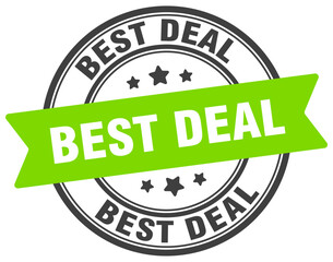 best deal stamp. best deal label on transparent background. round sign