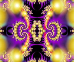 Computer generated abstract colorful fractal artwork - 790681693