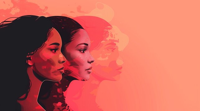 Woman empowerment, showcasing a diverse group of women standing together in solidarity, exuding strength, unity, and confidence, symbolizing feminist ideals and gender equality.