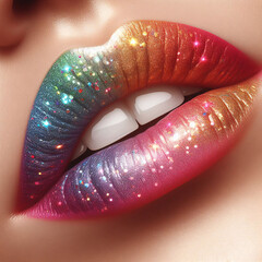 Colorful Lip Makeup